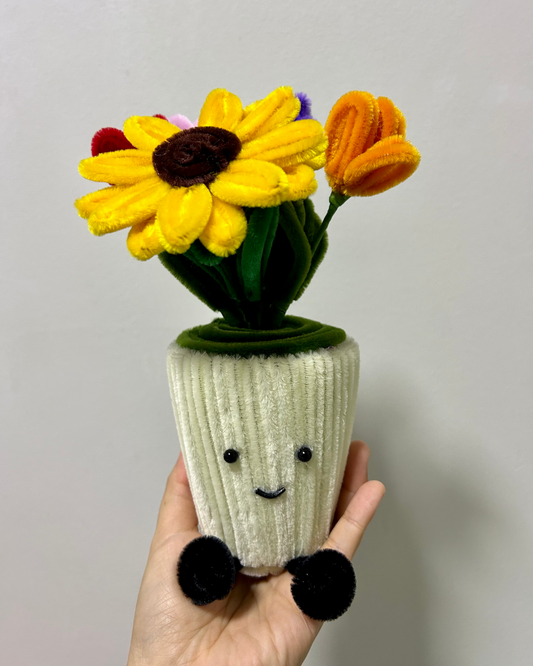 Personalised handmade flower pots