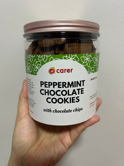 Handmade Peppermint Chocolate Cookies (no pork/lard)