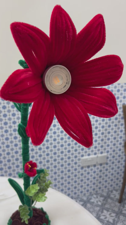 Blooming floral lamps (handmade designs)