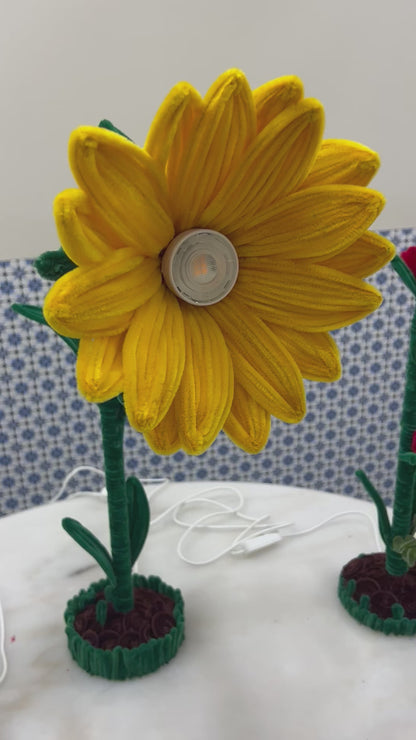 Blooming floral lamps (handmade designs)