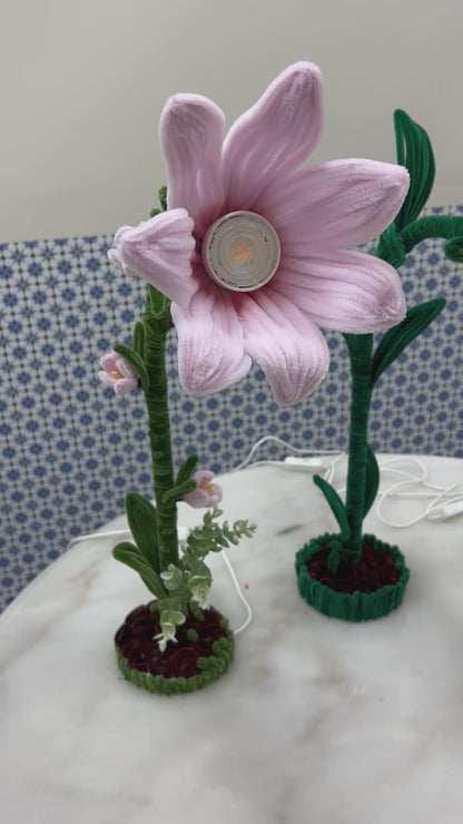 Blooming floral lamps (handmade designs)